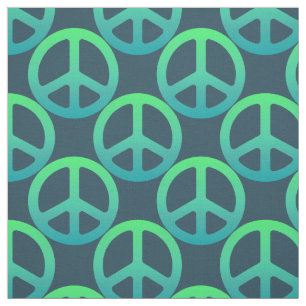 Tissu Panneau bleu vert