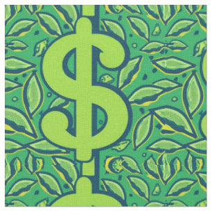 Tissu panneau emblématique du motif de dollar