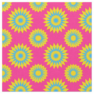 Tissu Pansexualité couleurs de fierté /motif de fleur ro