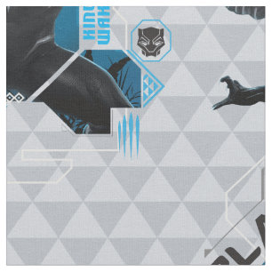 Tissu Panthère noire Graphique de caractères haute tec
