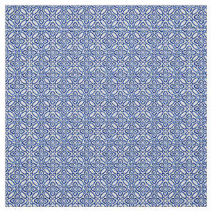 Tissu Papier Italien Bleu Positano Et Blanc Vintage