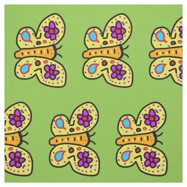 Tissu papillon (Échantillon)