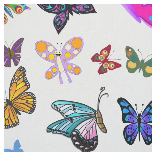 Tissu papillon (Échantillon)