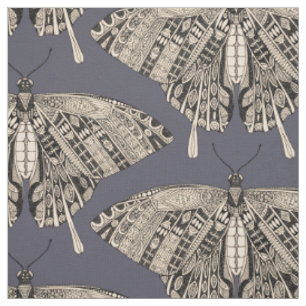Tissu papillon noir