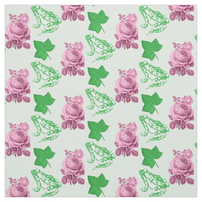 Tissu parfait rose et vert (Échantillon)