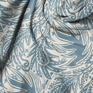 Tissu Parmi les feuilles rampent des choses sans couture