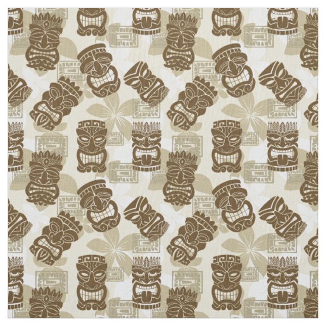 Tissu Partie de Tiki - sable (Échantillon)