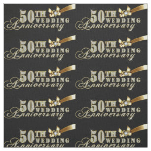 Tissu Parties scintillant flamboyante 50e Mariage Motif