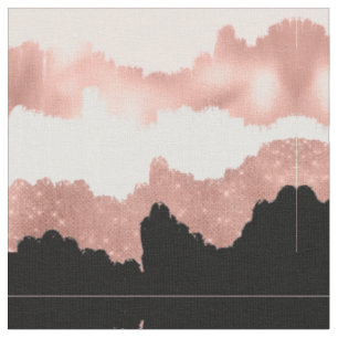 Tissu Parties scintillant rose or Rose moderne fille bro