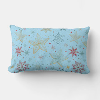 « Tissu pastel bleu à motif étoile pour coussin de