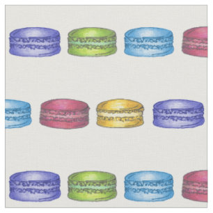 Tissu Pastel French Macaron Cookies Boulangerie Pâtisser