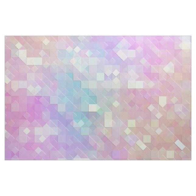 Tissu pastel holo sparkle mosaïque : (Fat Quarter)