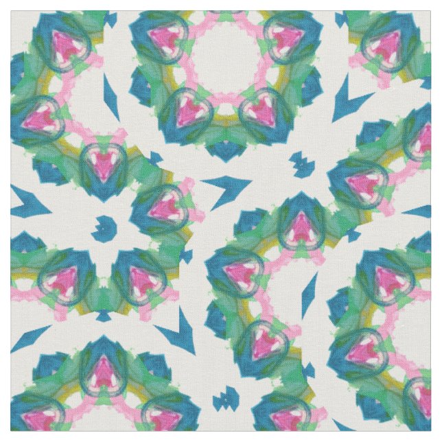 Tissu Pastel vert et rose (Fermer)