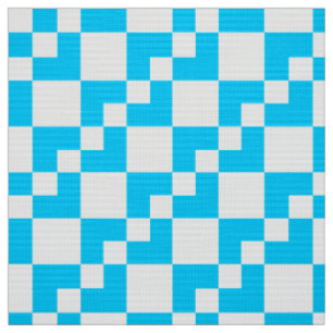 Tissu Patchwork Domino - Ciel bleu et blanc