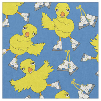 Tissu Patinage sur glace Patinage de poussins Motif