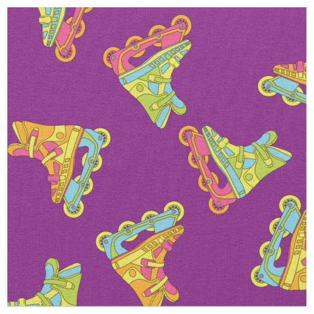 Tissu Patins à roulettes des années 90 (Fermer)
