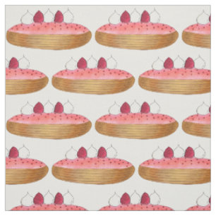 Tissu Pâtisserie Pâtisserie Pink Eclair French Choux