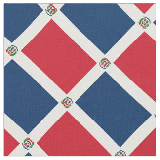 Tissu Patriotique : Drapeau de la République Dominicaine
