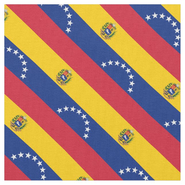 Tissu Patriotique : Drapeau du Venezuela (Fermer)