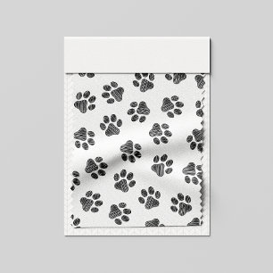 Tissu Patrouilles de Doodle, Paws de Chien, Paws Noirs