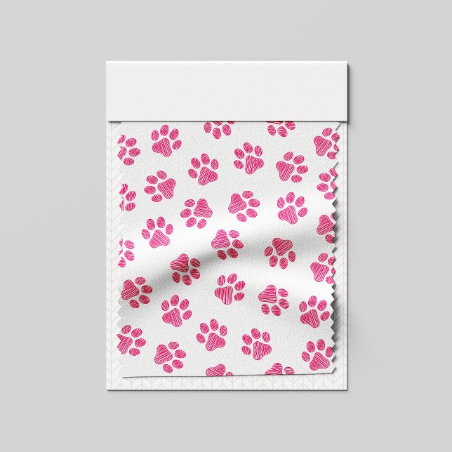 Tissu Patrouilles De Doodle, Paws De Chien, Paws Roses (Créateur téléchargé)