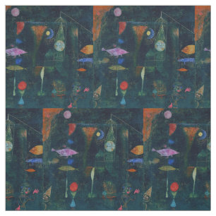 Tissu Paul Klee Fish Magic Peinture Abstraite Art graphi