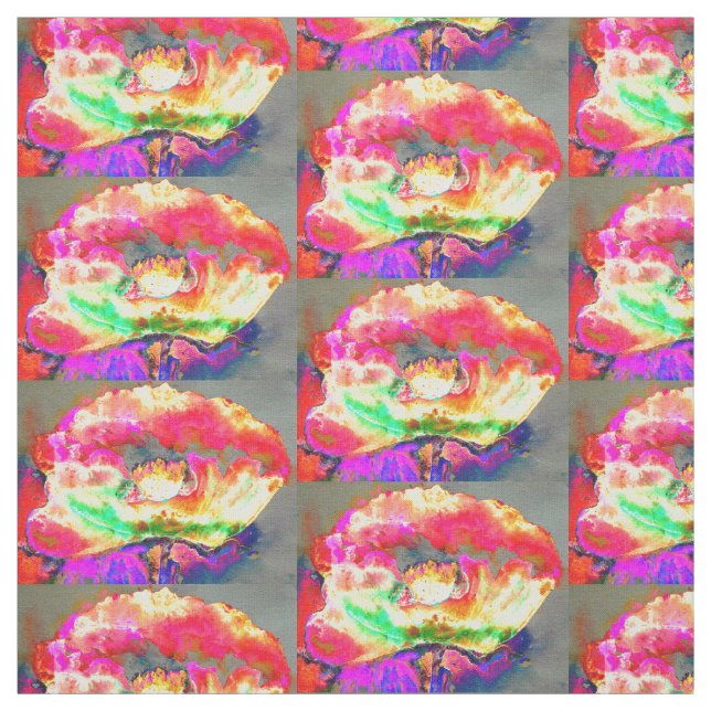 Tissu Pavot jaune (Échantillon)