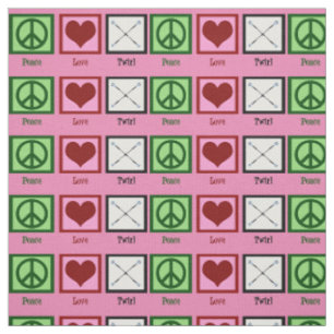 Tissu Peace Love Twirl