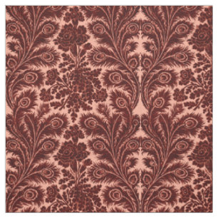 Tissu Peacock Art Nouveau vintage Plumes & Fleurs