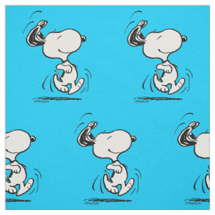 Tissu Peanuts   Snoopy Danse Joyeuse