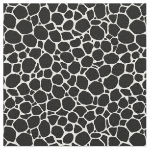 Tissu Peau d'animal blanc noir
