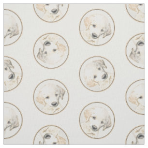 Tissu Peinture Chien d'origine Peinture Chien d'or Retri