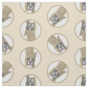 Tissu Peinture de boxer peint peint cousu rogné amarré m