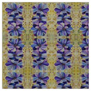 Tissu Peinture de fleurs de delphinium