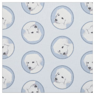 Tissu Peinture de Kuvasz Hongrois Chien Mignon Original