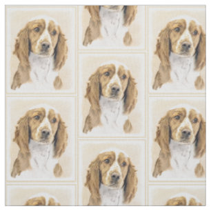 Tissu Peinture de Welsh Springer Spaniel - Art canin ori