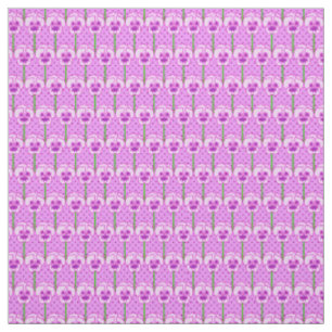 Tissu Pensées de lavande - rétro motif de papier peint