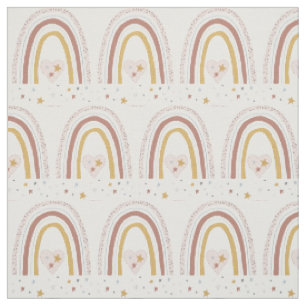 Tissu Pépinière de bébés étoile arc-en-ciel étoil
