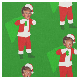 Tissu père Noël donald trump drôle noël