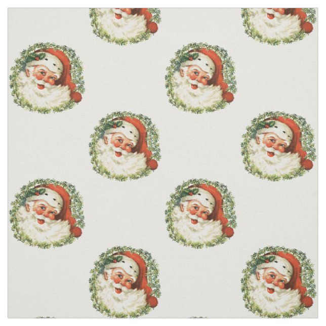 Tissu Père Noël vintage (Échantillon)