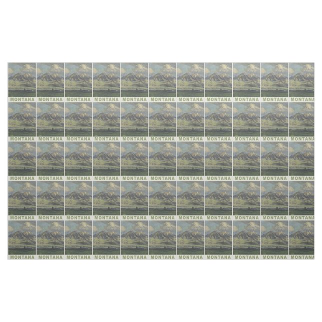 Tissu personnalisable vintage Montana (Yard)