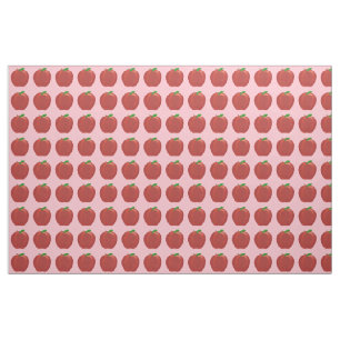 Tissu personnalisé Feuille vert pomme rouge peint