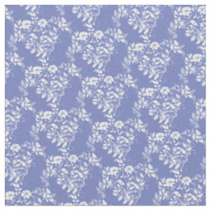 Tissu personnalisé-Lavande et floral blanc