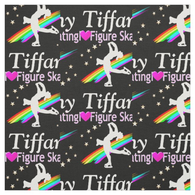 TISSU PERSONNALISÉ LOVE FIGURE SKATING (Échantillon)