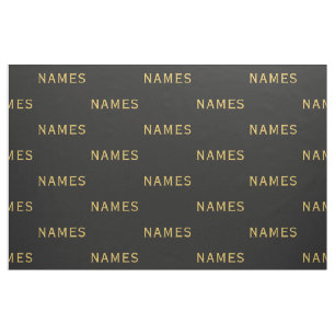 Tissu Personnalisés avec le nom de famille ou le surnom