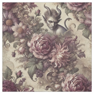 Tissu Pétales de prune piquante - Carreaux de déclaratio