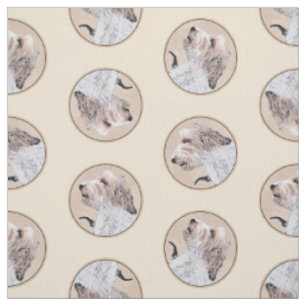 Tissu Petit Basset Griffon Vendéen Peinture PBGV Chien A