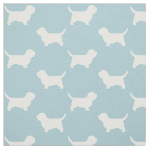 Tissu Petit Basset Griffon Vendéen Silhouettes de chien