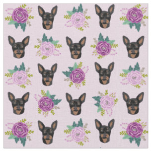Tissu petit chien de lavande de lavande de lavande
