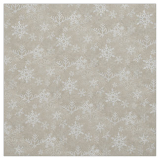 Tissu Petit collage de flocons de neige de Noël